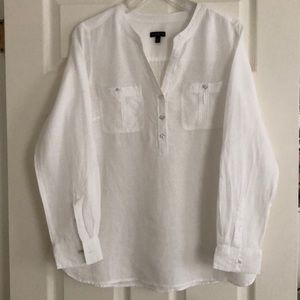 Talbots white blouse